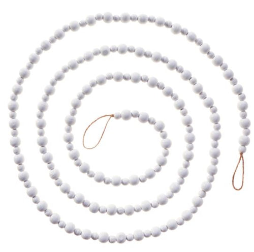 White Beaded Garland
