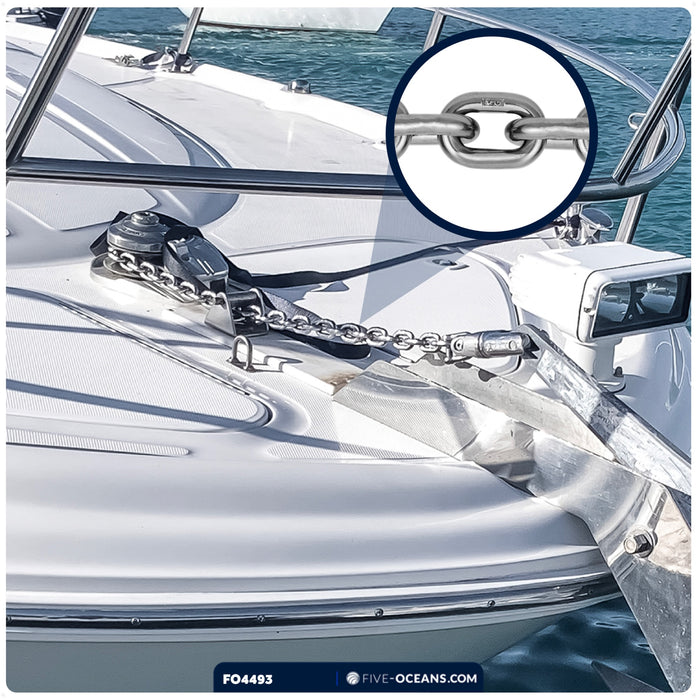 Windlass Anchor Chain 5/16" HT G4 - Stainless Steel - (Per Foot) - FO4493 - Five Oceans