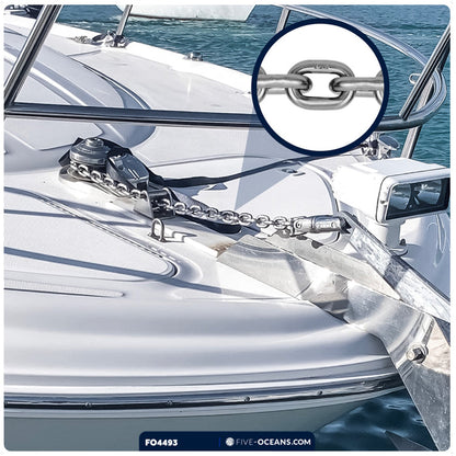 Windlass Anchor Chain 5/16" HT G4 - Stainless Steel - (Per Foot) - FO4493 - Five Oceans