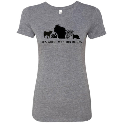 NL6710 Next Level Ladies' Triblend T-Shirt / Premium Heather / S