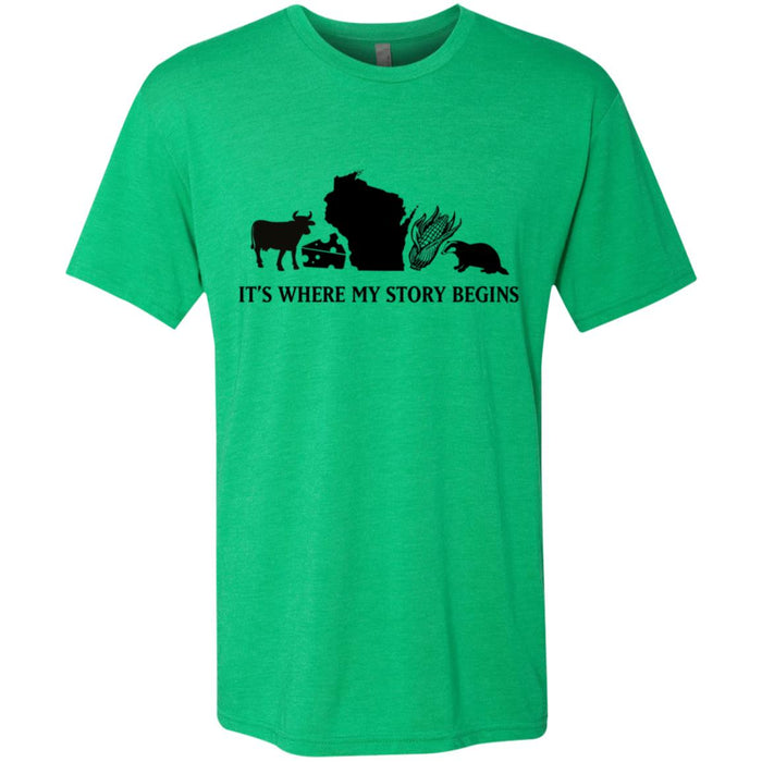 NL6010 Next Level Men's Triblend T-Shirt / Envy / S
