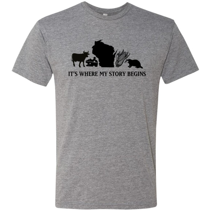 NL6010 Next Level Men's Triblend T-Shirt / Premium Heather / S