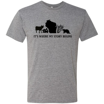 NL6010 Next Level Men's Triblend T-Shirt / Premium Heather / S