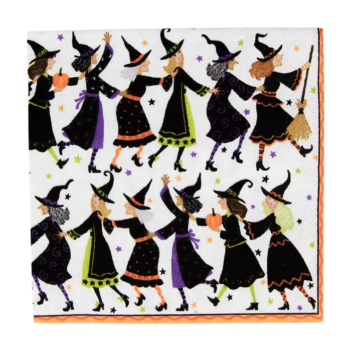 Witches Conga Line Cocktail Napkins.