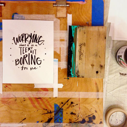Worrying About It Print