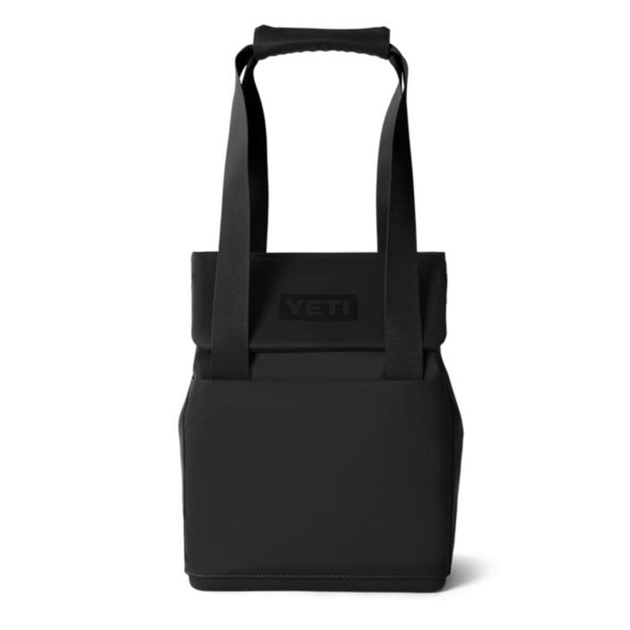 Black YETI Daytrip 14L insulated tote bag with long carry straps, MagSnap closure, and a durable, minimalist design.