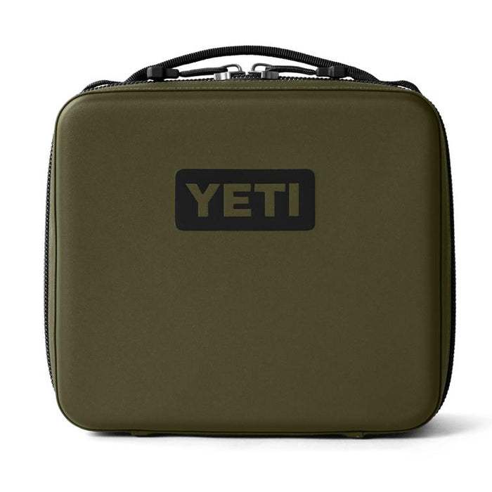 Olive green YETI Daytrip 3L insulated lunch box with a rugged, water-resistant exterior and top carry handle.