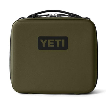 Olive green YETI Daytrip 3L insulated lunch box with a rugged, water-resistant exterior and top carry handle.