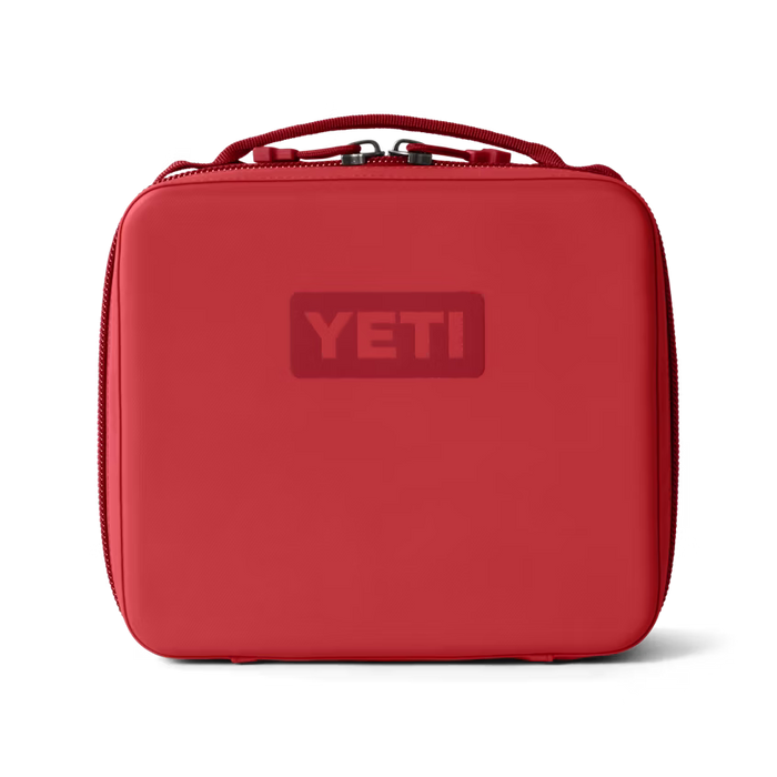 Red YETI Daytrip 3L insulated lunch box with a rugged, water-resistant exterior and top carry handle.
