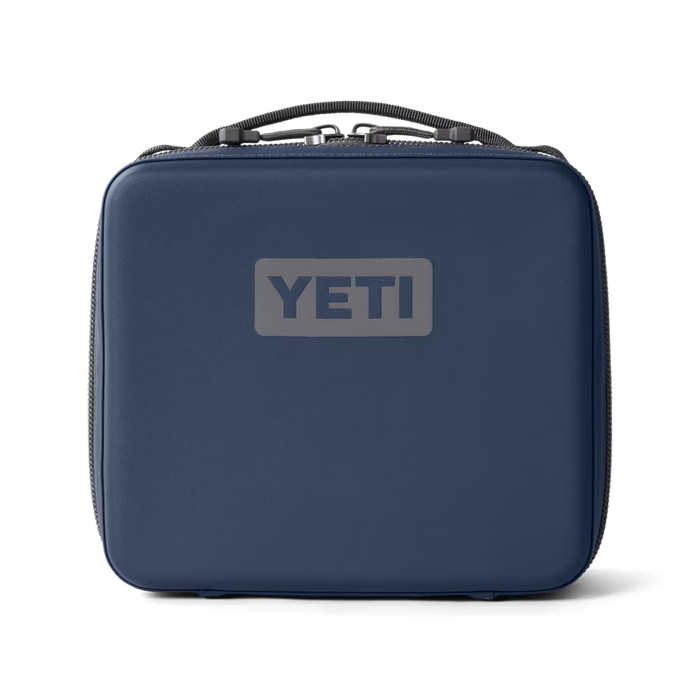 Navy blue YETI Daytrip 3L insulated lunch box with a rugged, water-resistant exterior and top carry handle.