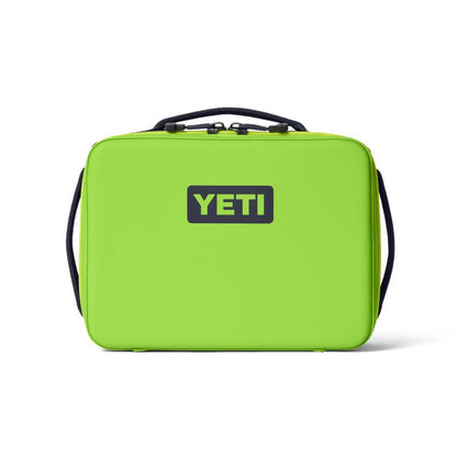 Chartreuse YETI Daytrip 5L insulated lunch box with a rigid, water-resistant shell and black logo patch.