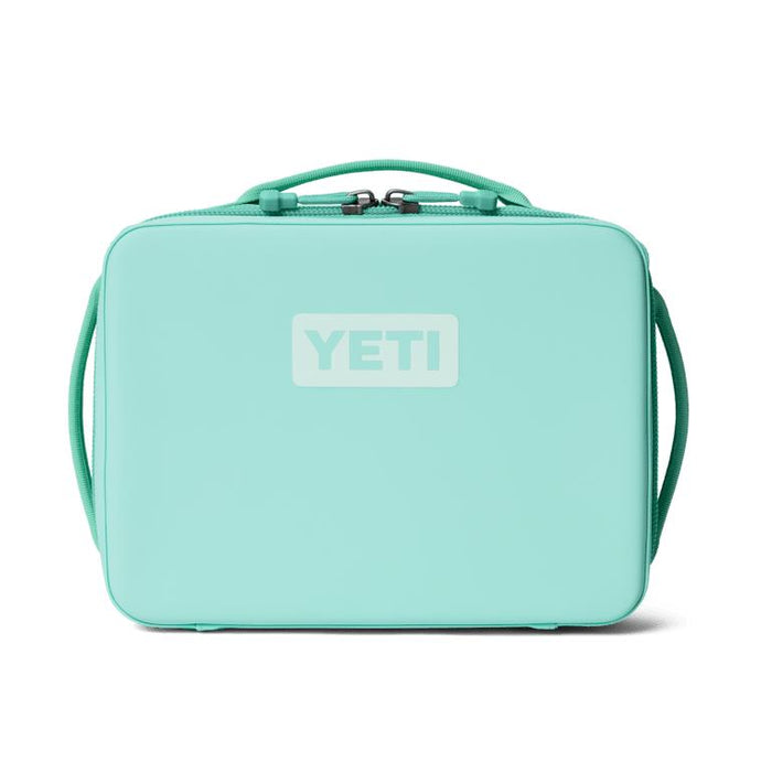 Aqua teal YETI Daytrip 5L insulated lunch box with a rigid, water-resistant exterior and top carry handle.
