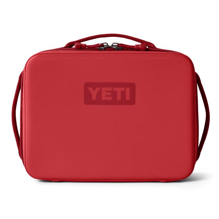 Red YETI Daytrip 5L insulated lunch box with a rigid, water-resistant exterior and top carry handle.