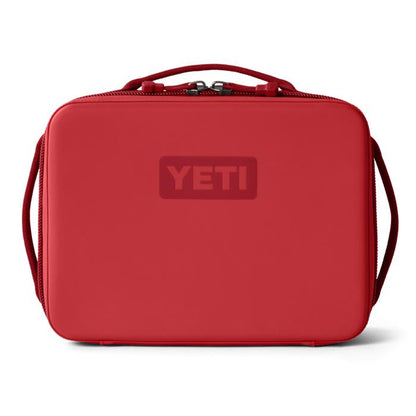 Red YETI Daytrip 5L insulated lunch box with a rigid, water-resistant exterior and top carry handle.