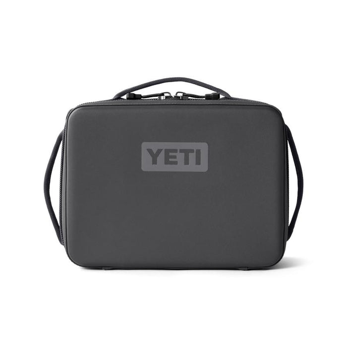 Charcoal grey YETI Daytrip 5L insulated lunch box with a rigid, water-resistant exterior and top carry handle.