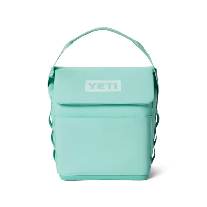 Light blue YETI Daytrip 6L insulated lunch bag with a top handle, MagSnap closure, and durable, upright rectangular design.