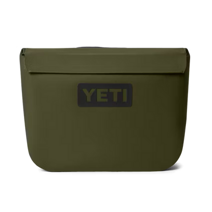 Olive green YETI Sidekick Dry 6L waterproof gear case with a magnetic closure and durable RF-welded seams.